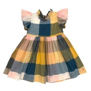 Pink Chicken Jennifer Dress in Multi Gingham. Size 5Y. VGUC.